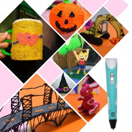 3D Printing Pen Adjustable Speed Temperature LED Display ABS Pen Holder with 1 Roll 10m PLA Filament for Drawing Painting Art Craft Making 3D Modeling Children Education Birthday Christmas Gift Toy