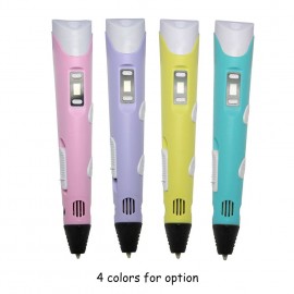 3D Printing Pen Adjustable Speed Temperature LED Display ABS Pen Holder with 1 Roll 10m PLA Filament for Drawing Painting Art Craft Making 3D Modeling Children Education Birthday Christmas Gift Toy