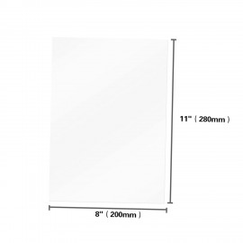 FEP Film Transparent Release Film Sheet 280*200mm Thickness 0.1mm High Transmittance Strength Compatible with Wanhao D8 D7 DLP Photon SLA UV Resin 3D Printer, 10pcs
