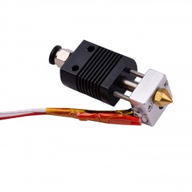 3D Printer Full Metal Hotend Extruder Kit Hot End Set with 0.4mm Nozzle 100K Thermistor Heatsink Wire 24V Compatible with ET4/ET4 Pro Printer 1.75mm Filament