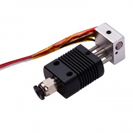 3D Printer Full Metal Hotend Extruder Kit Hot End Set with 0.4mm Nozzle 100K Thermistor Heatsink Wire 24V Compatible with ET4/ET4 Pro Printer 1.75mm Filament