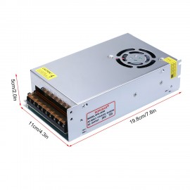 DC 24V 360W 15A Universal Regulated Switching Power Supply Compatible with Anet A8 Plus E16 ET4 ET4PRO ET5 ET5PRO Creality 10/10s/10 V2 Ender 3 3D Printer LED Strip Light Computer Project