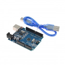 CNC Shield V3.0 Expansion Board R3 Board 4*A4988 Driver 4*4401 Stepper Motor Kit with Heatsink USB Cable for 3D Printer