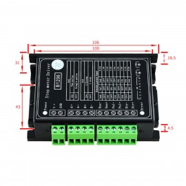 B1206 Full/Half Step Driver 2-Phase Stepper Motor Driver Driving Voltage 20V-120VDC Current 6A