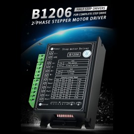B1206 Full/Half Step Driver 2-Phase Stepper Motor Driver Driving Voltage 20V-120VDC Current 6A