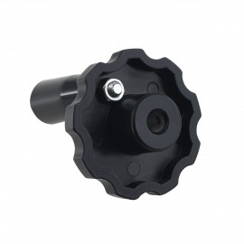 3D Printer Parts Black Aluminum Alloy Hand Wheel 62mm Diameter with Bakelite Handle Machine Tool for T8 Lead Screw