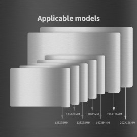 Flexiable Build Plate Surface Spring Steel Platform Removal Spring Steel Sheet with Magnetic Base for SLA/DLP Resin Printing Elegoo Saturn 3D Printers 196x126mm