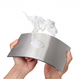 Flexiable Build Plate Surface Spring Steel Platform Removal Spring Steel Sheet with Magnetic Base for SLA/DLP Resin Printing Elegoo Saturn 3D Printers 196x126mm