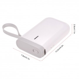 Label Maker Machine Portable Thermal Label Printer Handheld Name Price Sticker Printer Pocket Size BT Wireless Connection with APP 2 Roll Thermal Paper for Home Office Supermarket Store