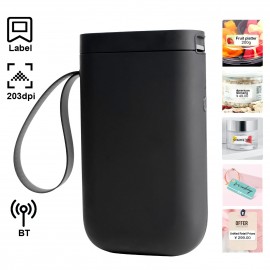 Portable Handheld Thermal Label Printer Wireless BT Label Maker Sticker Machine Compatible with iOS Android Smartphone for Home Office School Supermarket Store Labeling Barcodes Journals Name Commodity Price