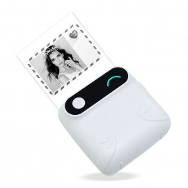 Mini BT Wireless Pocket Printer Portable Instant Mobile Printer Thermal Paper Receipt Printer Label Sticker Compatible with Android iOS Smartphone Windows for Journal Study Notes Memo Photo Picture Printing