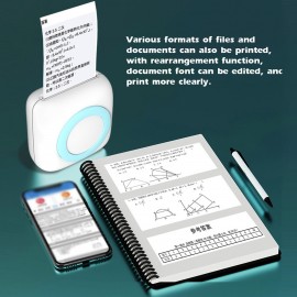 USB 300DPI Portable Label Maker Machine Handheld BT Sticker Label Printer Qr Code Sticker Barcode Printers Study Printer