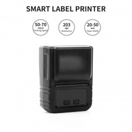Portable Thermal Printer Handheld Label Printer 203dpi Support 20-50mm Paper Width Multiple Language Print Use with APP for Jewelry Clothes Tag Comaptible with Android iOS Smartphone