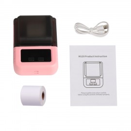 Portable Thermal Printer Handheld Label Printer 203dpi Support 20-50mm Paper Width Multiple Language Print Use with APP for Jewelry Clothes Tag Comaptible with Android iOS Smartphone