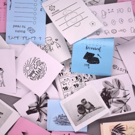 L1 Pocket Thermal Photo Printer 200dpi Portable BT Wireless Receipt Label Sticker Maker for Work Plan Memo Study Notes Lists Journal Printing Compatible with Android iOS Smartphone