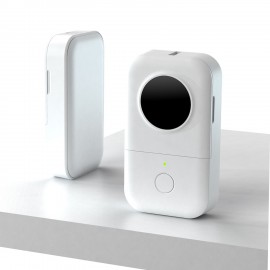 Portable Label Printer Wireless Thermal Printer 203dpi 6/12/14/15mm Label Width BT Connection with APP Support Multiple Languages with 3 Roll Label Paper for Home Office Organization Jewelry Cable Wire