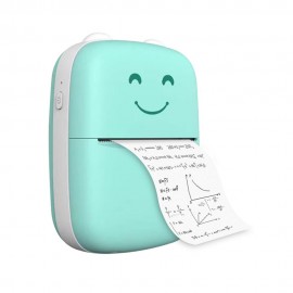 Mini Portable Thermal Printer BT Wireless Printer 203dpi with 1 Roll Thermal Paper Compatible with Android iOS for Printing Error Photo Memo Journal List Receipt Sticker Label