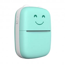 Mini Portable Thermal Printer BT Wireless Printer 203dpi with 1 Roll Thermal Paper Compatible with Android iOS for Printing Error Photo Memo Journal List Receipt Sticker Label