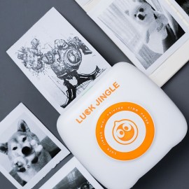 Pocket Printer BT Wireless Photo Printer Portable Thermal Printer 203dpi for Photo Picture Receipt Memo Note Sticker Label List Support 10 Languages Compatible with Android iOS
