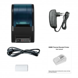 Desktop 58mm USB Thermal Receipt Printer Bill Ticket Clear Printing High Speed POS Printer Support Cash Drawer Compatible with ESC/POS Print Commands for Restaurant Kitchen Supermarket Retail Store