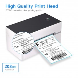 Desktop Shipping Label Printer High Speed USB Direct Thermal Printer Label Maker Sticker 40-80mm Paper Width for Shipping Postage Barcodes Labels Printing Compatible with Amazon Ebay Shopify FedEx USPS Etsy