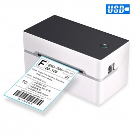 Desktop Shipping Label Printer High Speed USB Direct Thermal Printer Label Maker Sticker 40-80mm Paper Width for Shipping Postage Barcodes Labels Printing Compatible with Amazon Ebay Shopify FedEx USPS Etsy