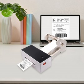 Shipping Label Holder for Rolls and Fan-fold Stack Labels Paper Holder Bracket Stand Work with Desktop Thermal Shipping Label Printer