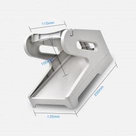 Shipping Label Holder for Rolls and Fan-fold Stack Labels Paper Holder Bracket Stand Work with Desktop Thermal Shipping Label Printer