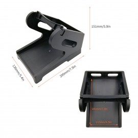 Label Holder for Desktop Thermal Label Printer Rolls and Fanfold Labels Shipping Package Sticker Dispenser Detachable for Delivery Supermarket Retail Store