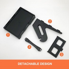 Label Holder for Desktop Thermal Label Printer Rolls and Fanfold Labels Shipping Package Sticker Dispenser Detachable for Delivery Supermarket Retail Store