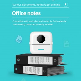 X5 Thermal Photo Printer Pocket Label Maker 200dpi Wireless Receipt Printer for Work Plan Memo Study Notes Lists Journal Printing Compatible with Android iOS Smartphone