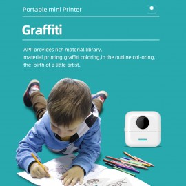 X5 Thermal Photo Printer Pocket Label Maker 200dpi Wireless Receipt Printer for Work Plan Memo Study Notes Lists Journal Printing Compatible with Android iOS Smartphone