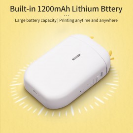 Label Maker Machine Mini Pocket Thermal Label Printer All in One BT Connect 203DPI Prince Tag DIY Date Journal Study Sticker Labeling Machine Compatible with iOS Android for Retail Store Home & Office Organization