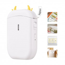 Label Maker Machine Mini Pocket Thermal Label Printer All in One BT Connect 203DPI Prince Tag DIY Date Journal Study Sticker Labeling Machine Compatible with iOS Android for Retail Store Home & Office Organization