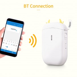 Label Maker Machine Mini Pocket Thermal Label Printer All in One BT Connect 203DPI Prince Tag DIY Date Journal Study Sticker Labeling Machine Compatible with iOS Android for Retail Store Home & Office Organization