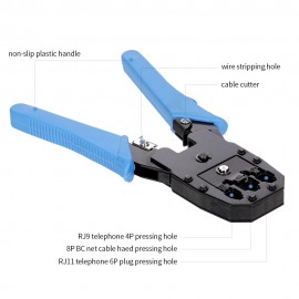 12 pcs LAN Tester Crimping plier Set Cable Tester LAN Network Repair Tool Kit Wire Stripper/Crimper