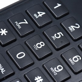 Portable Corded Telephone Phone Pause/ Redial/ Flash Wall Mountable Base Handset for House Home Call Center Office Company Hotel