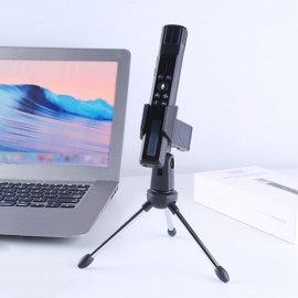 USB Microphone Condenser Computer PC Mic with Tripod Stand Multiple Sound Pickup Modes for Meeting Streaming Podcasting Vocal Recording Video Calling Compatible with Windows OS Vista