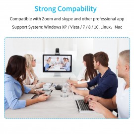 Conference PTZ Camera Wall Mount Cam 3X Optical Zoom USB Conection with Remote Controller Plug & Play Compatible with Windows Mac for Zoom Skype Video Meeting Online Teaching Training Live Webcasting