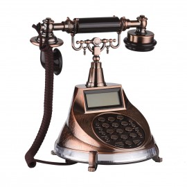 Corded Phone Vintage Retro Style Telephone Desk Landline Phone Support Hands-Free/Redial/Flash/Speed Dial/Ring Volume Control for Elderly Seniors Home Office Business Hotel Cafe Bar Old Fashioned Decoration