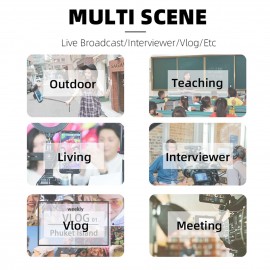 Mini Wireless Lavalier 2.4G Microphone 360° Omnidirectional Lapel Mic Noise Reduction Compatible with Type-C Android Smartphone Tablet for YouTube Facebook Live Streaming Video   Recording Vlog Interview Online Class