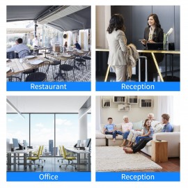 Black Corded Phone Desk Landline Phone Telephone DTMF/FSK Dual System Support Hands-Free/Redial/Flash/Speed Dial/Ring Volume Control Built-in IC Chip High Quality Sound Real-time Date for Elderly Seniors Home Office Business Hotel