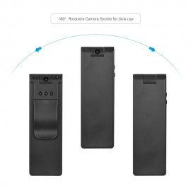 E580 Mini Digital Camera Recorder Video Voice Recording Pen 1080P HD with 180° Rotatable Camera Motion Detection Loop Recording Night Vision for Home Office