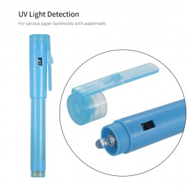 Multi-function UV Light Money Counterfeit  Detector Pen Mini Banknote Tester Pen Currency Cash Checker Money Fake Dollar Marker for US Dollar Euro Pound Yen Korean Won