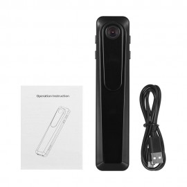 Mini Camera Pocket Cam Wearable Video Recorder Camcorder Support HD 1080P/720P Loop Shooting Photo Taking for Lectures Classes Meetings Interviews