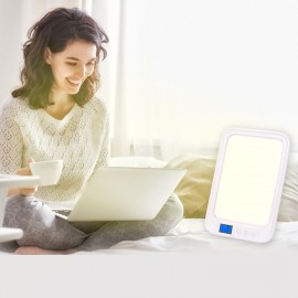 Light Lamp LED Sunlight Touch Control Stepless Dimming Timing/6 Level Adjustable Brightness Max 22600 Lux with Sunset Mode for Bedroom Living Room Office