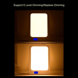 Light Lamp LED Sunlight Touch Control Stepless Dimming Timing/6 Level Adjustable Brightness Max 22600 Lux with Sunset Mode for Bedroom Living Room Office