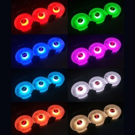 RGB Crate Fan 120mm Desktop Computer Cooling Fan Illusion Discoloration Solar Eclipse Silence Fan Color Computer Crate Cooler RGB Fan