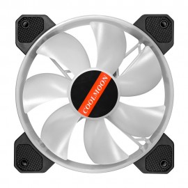 RGB Crate Fan 120mm Desktop Computer Cooling Fan Illusion Discoloration Solar Eclipse Silence Fan Color Computer Crate Cooler RGB Fan