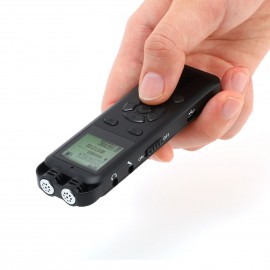 32GB Digital Voice Recorder Voice Activated Recorder MP3 Player 1536Kbps HD Recording Noise Reduction Timing Recording Password Function Dual Condenser Microphone 10hrs Continuous Recording for Meeting Lecture Interview Class